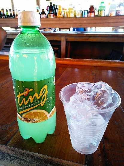 Ting, a popular grapefruit soda in Jamaica.