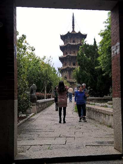 The Reshou Pagoda at the Kaiyuan Temple in Quanzhou, China.