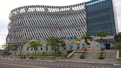 Cijin District Office across the street from the Cijin Windmill Park in Kaohsiung City, Taiwan. Cijin District Office across the street from the Cijin Windmill Park in Kaohsiung City, Taiwan.