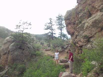 Kat and Guy on the Soderberg trail inthe beautiful Horsetooth Mountain Park.