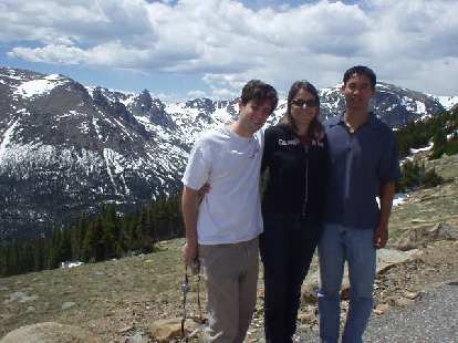The three of us at the Rocky Mountain National Park. Hooray for the mountains!