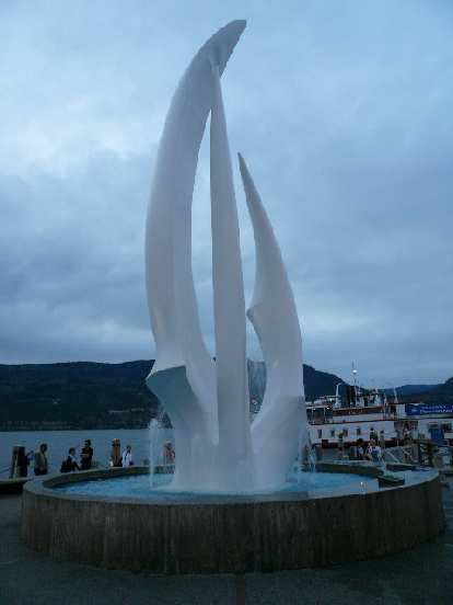 Artsy statue by the harbor. Artsy statue by the harbor.
