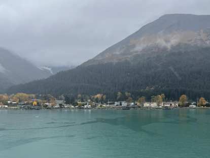 The town of Seward as seen from the cruise ship.