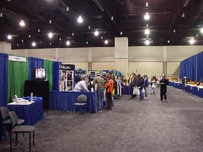 The pre-marathon expo was held on Saturday at the Knoxville Convention Center. It was somewhat small (compared to, say, the California International Marathon Expo) and somewhat disappointing. The pre-marathon expo was held on Saturday at the Knoxville Convention Center. It was somewhat small (compared to, say, the California International Marathon Expo) and somewhat disappointing.