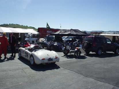 While searching for the restrooms we saw some really cool cars. Here's a white MGA race car. While searching for the restrooms we saw some really cool cars. Here's a white MGA race car.