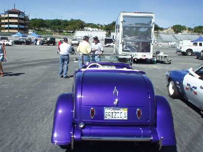 Roy Brizio brought one of his famed hot rods... but it didn't race.