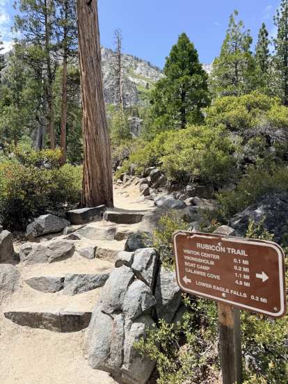 The Rubicon Trail in South Lake Tahoe is what the Jeep Wrangler Rubicon edition is named after.