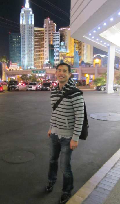 Felix Wong at Tropicana across from New York-New York. Felix Wong at Tropicana across from New York-New York.