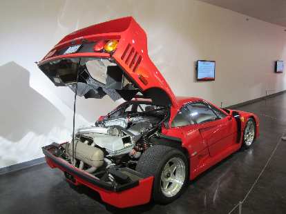 1991 Ferrari F40: first road legal production car capable of exceeding 200 miles per hour.