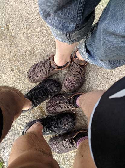 Erin, Felix, and Russ' Lems Primal 2 shoes.