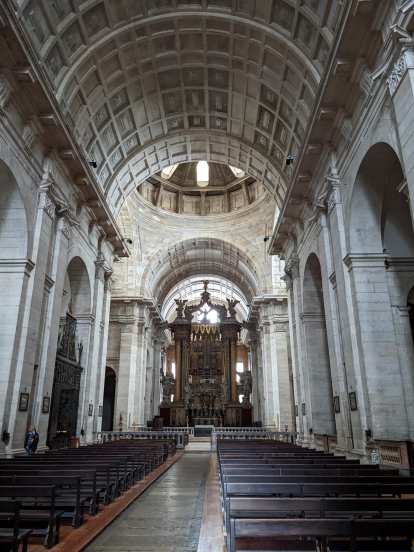 Inside the Monastery of São Vicente de Fora.