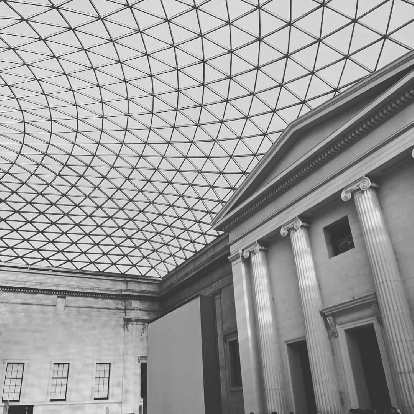 Inside the British Museum.