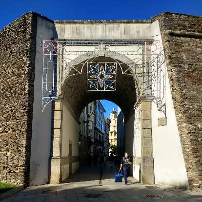 Entryway through a Roman Wall in Lugo, Spain.