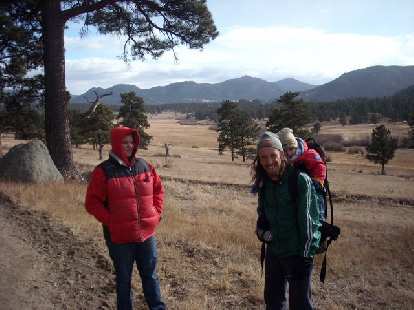 Dana, Nick and Alistair heading back.