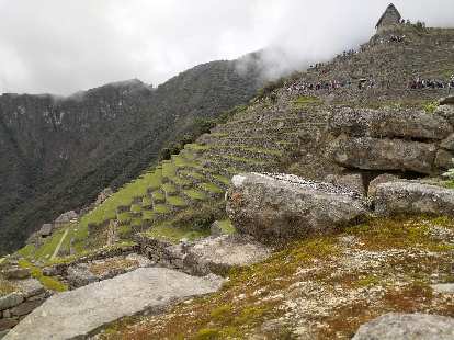 Terraces used for farming at Machu Picchu.