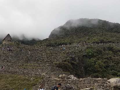 Terraces used for farming at Machu Picchu.