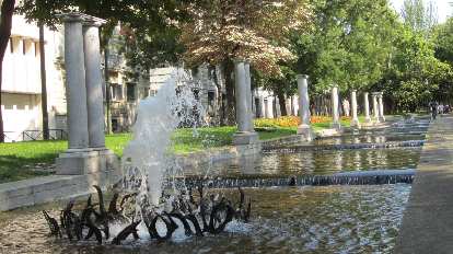 Fountains on El Paseo de Recoletos.