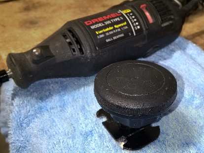 Cellet magnetic phone mount, modified with Dremel