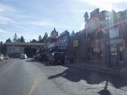 Bad photo of downtown McCall.