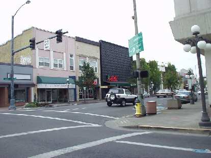 Downtown Medford is older and not nearly as cool as Ashland's.  There are lots of car dealerships and motels nearby.