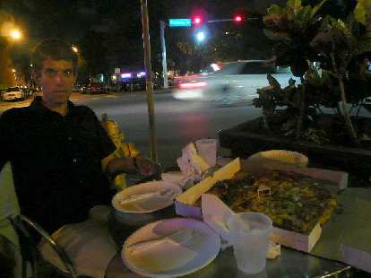 After surveying all the restaurants along the main strip, we concluded that the South Beach diet is actually pizza.