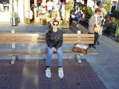 Felix Wong in Monterey, as Forrest Gump.