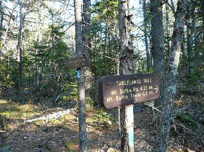 Over to the Tablelands Trail. Over to the Tablelands Trail.