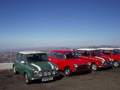 Already at the top was the Mini Mania club!  You can say that British cars dominated Lick Observatory this morning!