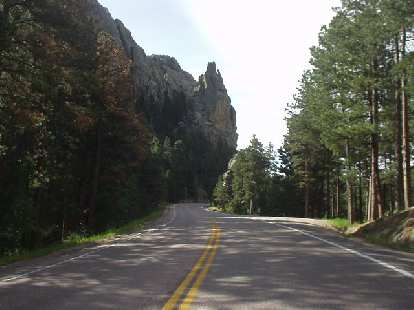 Highway 244 to Mt. Rushmore made for a splendid drive.