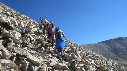 Heading up.