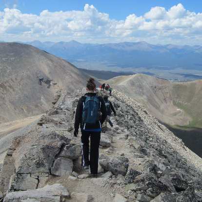 Heading down.