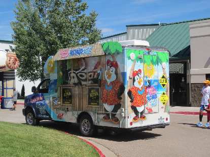 The Kona Ice truck. The Kona Ice truck.