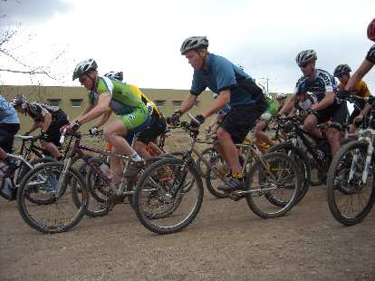 The intermediate racers starting out.