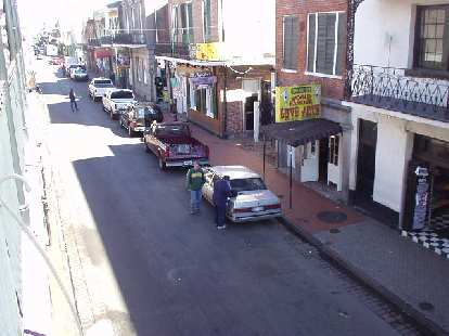 Another view of lively Bourbon St.