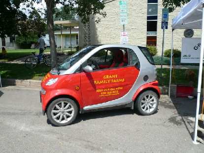 At New West Fest was this cute Smart ForTwo from the Grant Family Farms CSA (Community Supported Agriculture).