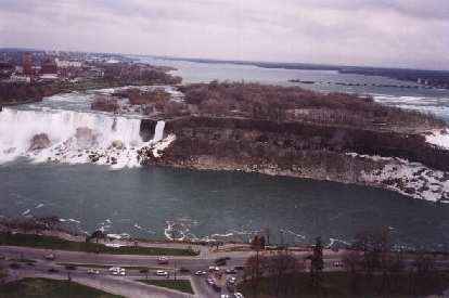 The American Falls viewed from the Skylon Tower.