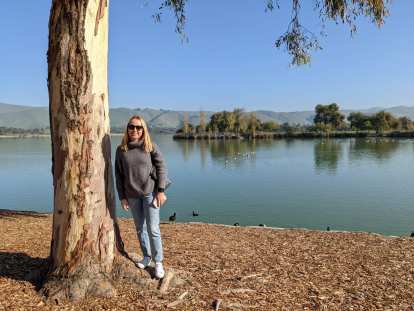 Andrea by Lake Elizabeth in Fremont, California. Andrea by Lake Elizabeth in Fremont, California.