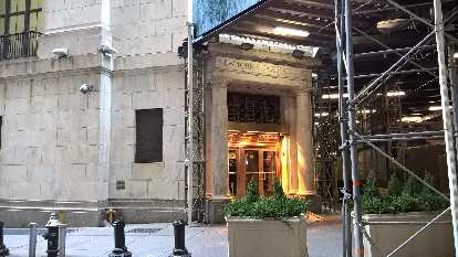 The New York Stock Exchange off Wall St. The New York Stock Exchange off Wall St.