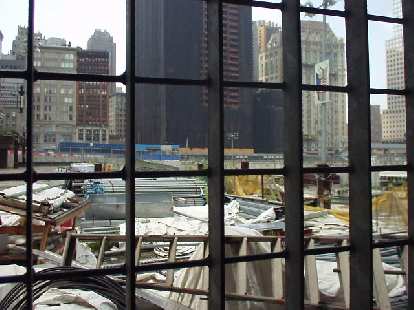 Ground Zero, as viewed from the World Trade Center subway station. We went here to board a ferry to Sandy Hook (and also pass by the Statue of Liberty). Ground Zero, as viewed from the World Trade Center subway station. We went here to board a ferry to Sandy Hook (and also pass by the Statue of Liberty).