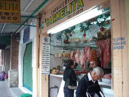 There are also quite a few carnicerias (butcher shops).