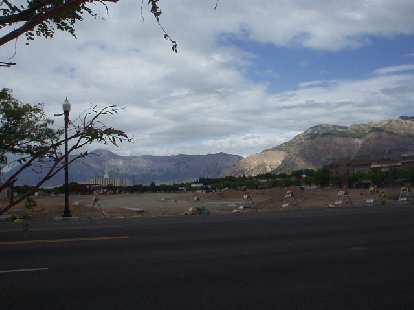 The Wasatch Mountains when viewed from downtown towards the northeast. The Wasatch Mountains when viewed from downtown towards the northeast.