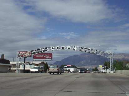 "Welcome to Ogden -- Home of Weber State University," "Welcome to Ogden -- Home of Weber State University,"