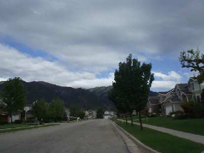 An adjacent newer neighborhood with a nice view of the mountains whenever one drives home. An adjacent newer neighborhood with a nice view of the mountains whenever one drives home.