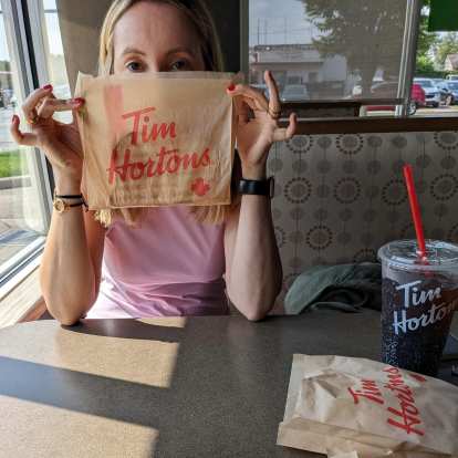 Andrea at Tim Hortons in Springfield, Ohio.