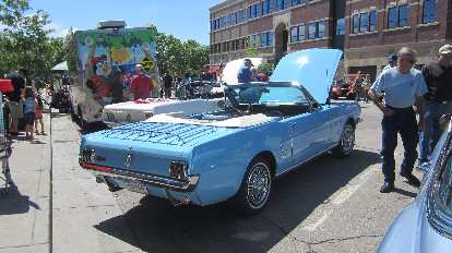 baby blue 1965 Ford Mustang Convertible