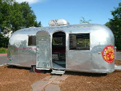 An Airstream trailer outside of the New Belgium Brewing Company. Photo: An Airstream trailer outside of the New Belgium Brewing Company.
