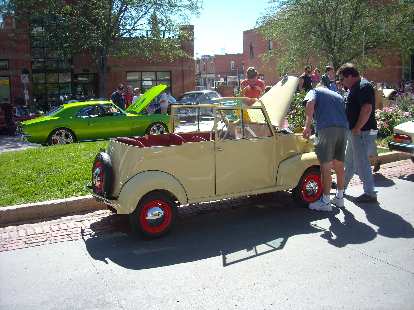 A 1941 Crosley Convertible Sedan. A 1941 Crosley Convertible Sedan.