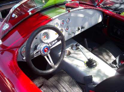 The interior of a Factory Five Cobra replica. The interior of a Factory Five Cobra replica.