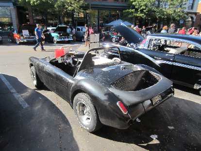 A "recycled" jalopy made from various parts. You can see the MGA fenders. A "recycled" jalopy made from various parts. You can see the MGA fenders.
