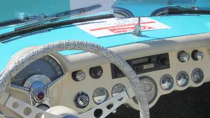The interior of a C1 Corvette. The interior of a C1 Corvette.